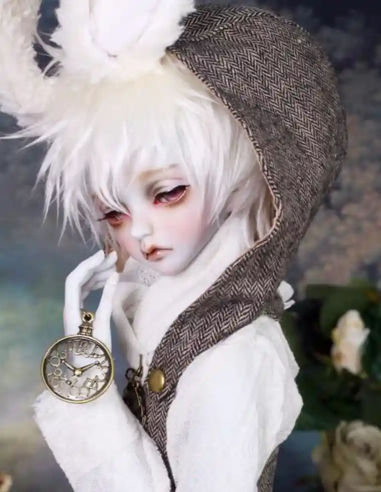 bjd doll white rabbit sample