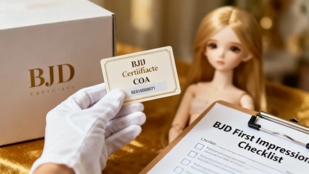 Checking BJD Certificate of Authenticity and checklist