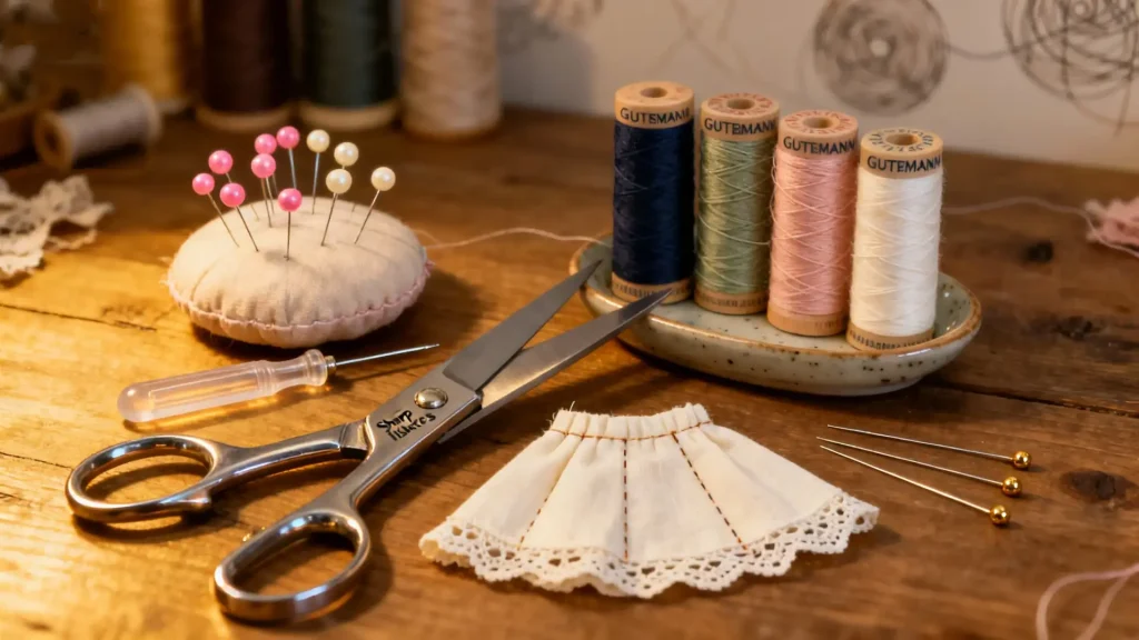 Essential sewing tools for making BJD doll clothes