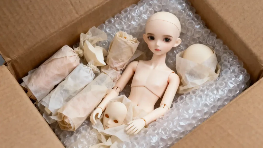Step-by-step guide on safely packing a BJD doll for shipping